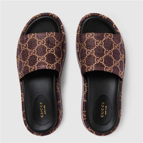 gucci slides with fur'r|Gucci women's slides clearance sale.